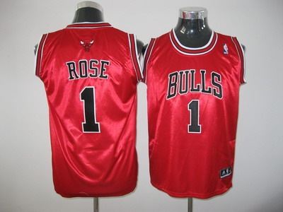 NBA Kids Chicago Bulls 1 Derrick Rose Authentic Red Youth Jersey